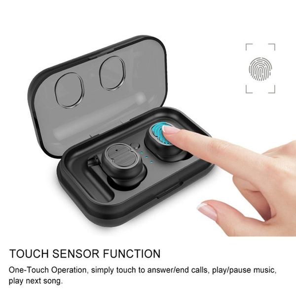 Mini True Wireless Earbuds TWS Touch Control Bluetooth 5.0 Headphone In-Ear Headphones - Tophatter Daily Deals